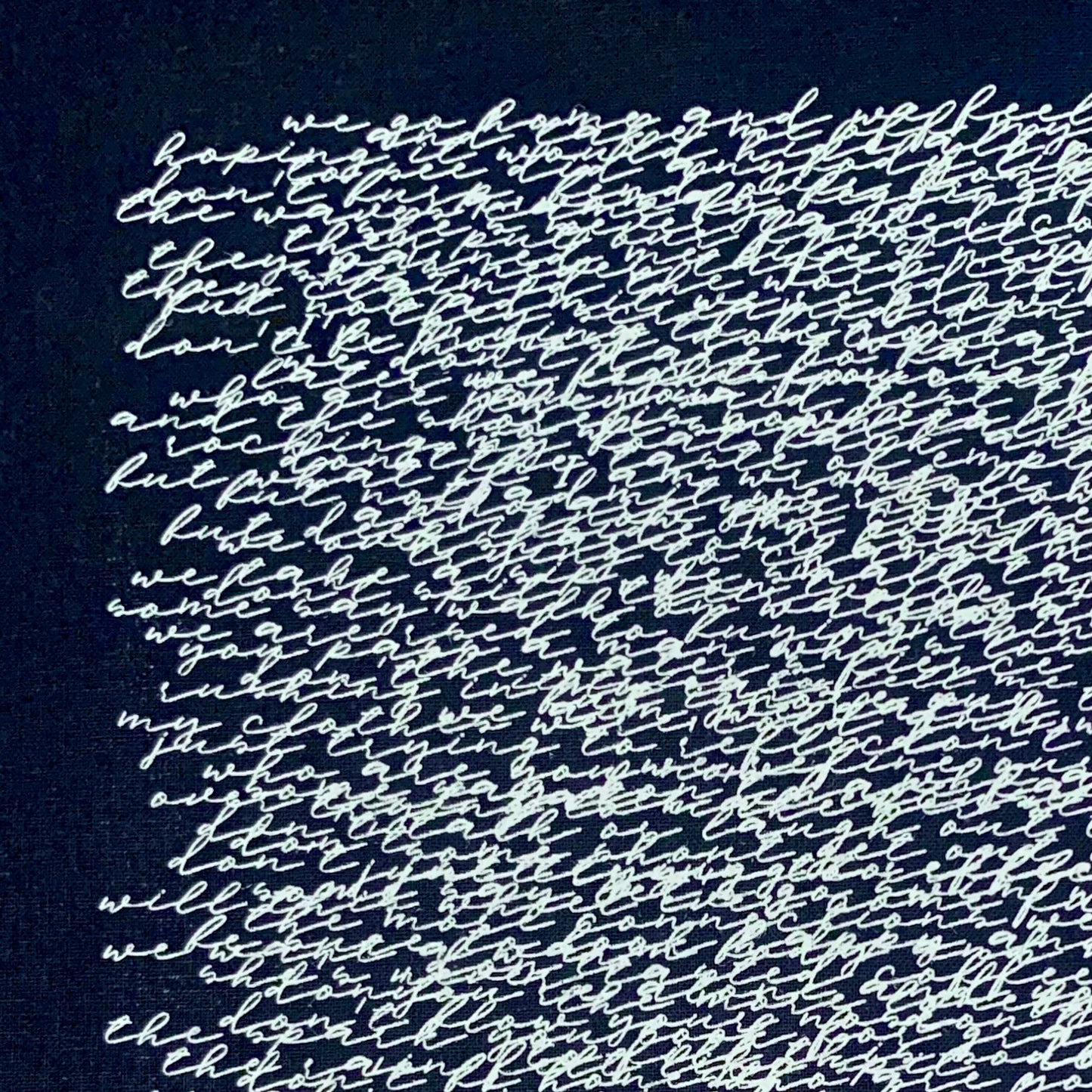 Blue Journal Tote Bag