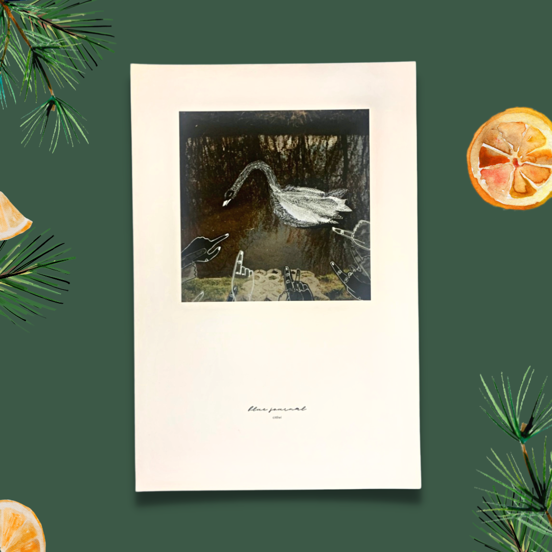 CHRISTMAS SPECIAL: Blue Journal Album + Photo Print